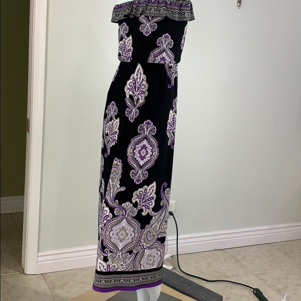 White House Black Market Strapless Maxi Dress